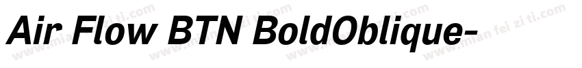 Air Flow BTN BoldOblique字体转换